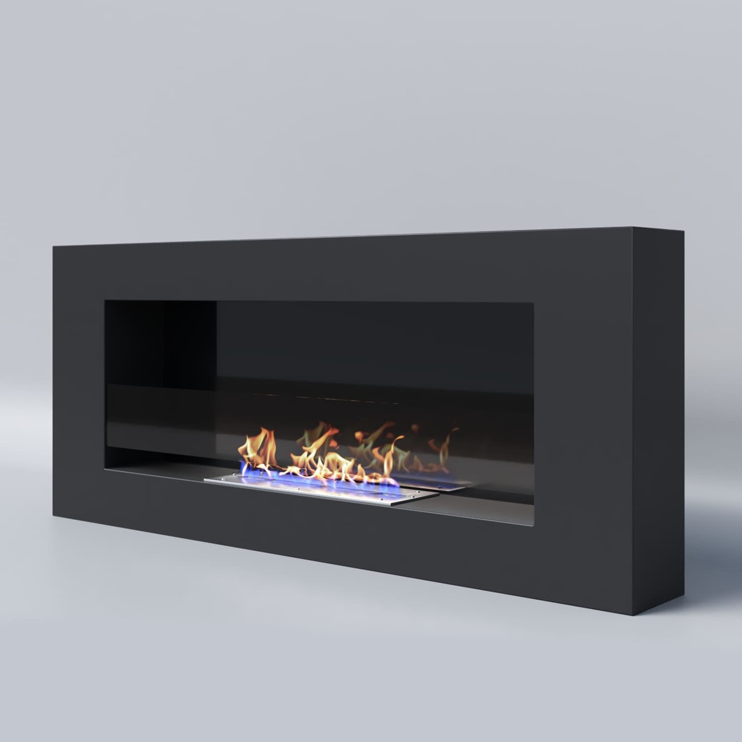 Биокамин "Русский огонь" Лайт 1200N настенный с защитным и декоративным стеклом по цене 31 950 руб.