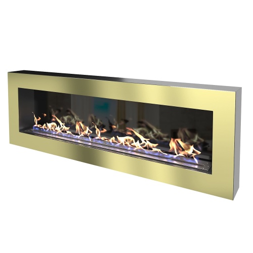 Биокамин "Русский огонь" Барокко 1300N настенный с защитным и декоративным стеклом