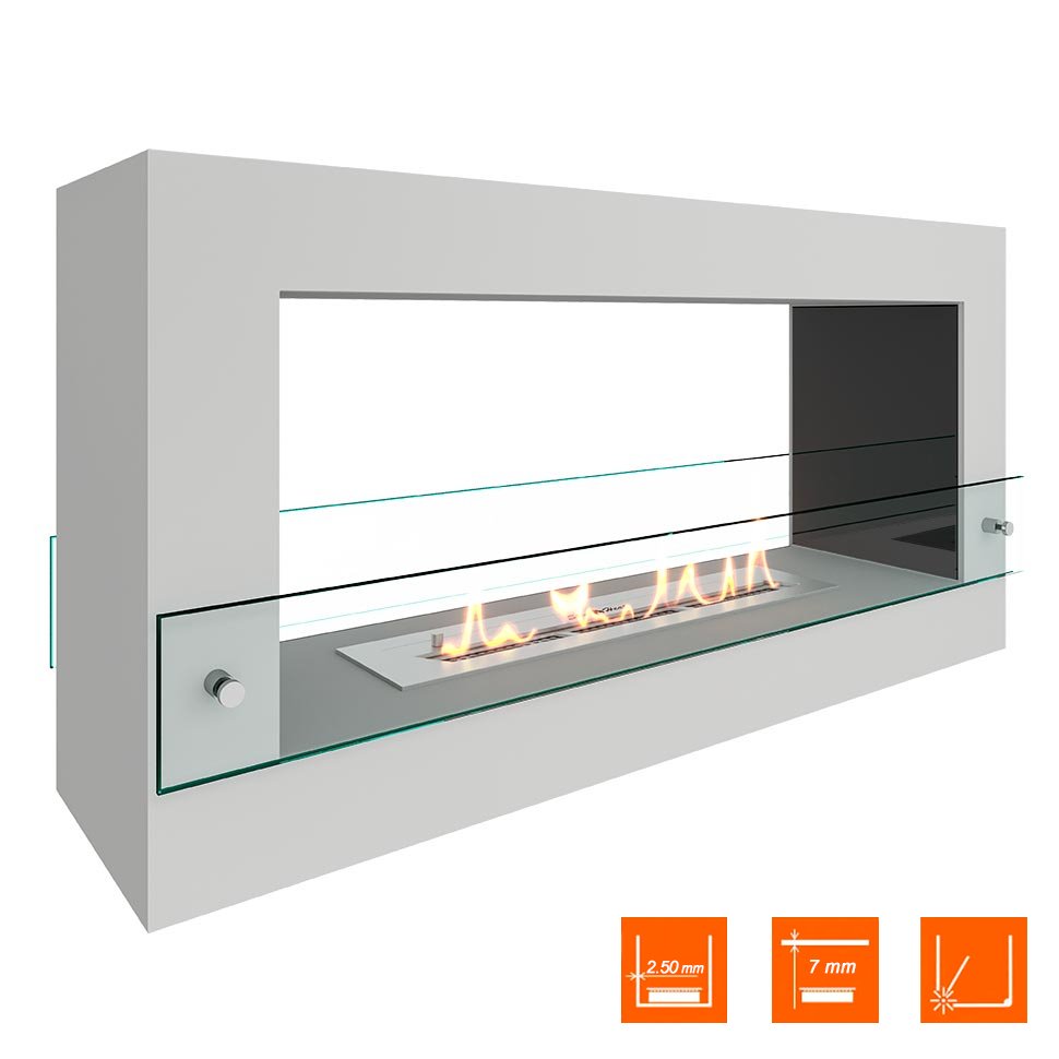 Биокамин SteelHeat WALL FRAME ONE 900 белый, стекло, стемалит Биокамин SteelHeat WALL FRAME ONE 900 белый, стекло, стемалит по цене 56 910 руб.