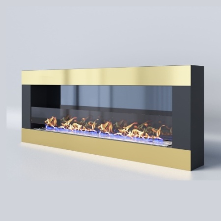 Биокамин "Русский огонь" Голд 1500N настенный с защитным стеклом по цене 65 500 руб.