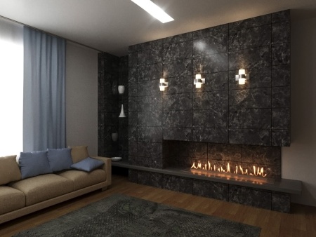 Автоматический биокамин Lux Fire Smart Flame 1800 RC INOX по цене 614 790 руб.