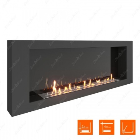 Биокамин SteelHeat WALL 1500 стемалит по цене 65 900 руб.