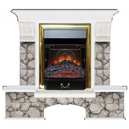 Бостон К Карелия (белый)+Majestic Brass Бостон К Карелия (белый)+Majestic Brass