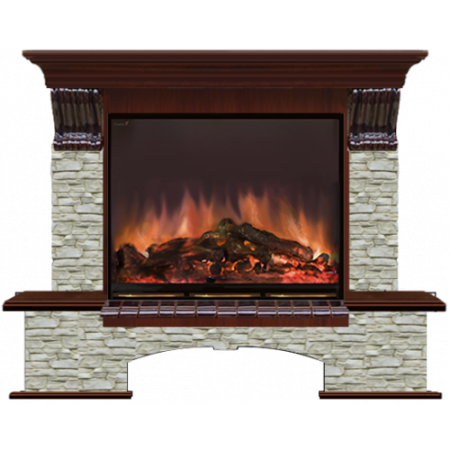 Бостон Грот однотонный (красное дерево)+Arte 28